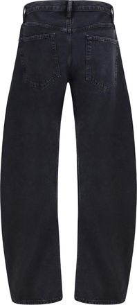 A Gold E Womens Spiral Jeans Vanta (dk Marbled Blk) Cotton