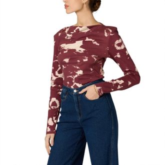 Cleobella Gina Cowl Top In Red