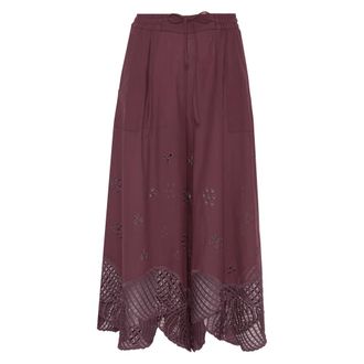 Beatrice .B Midi Skirts, female, Purple, Size: 2XS 1133 Fabric Ri918 B Pants