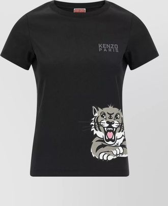 Kenzo tiger graphic short sleeve crew neck t shirt