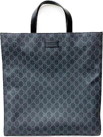 Gucci Black Gg Supreme Handbag Tote Bag (Pre-Owned)