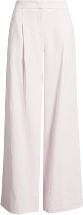 BOSS Tiana Pleated Wide Leg Pants in Ocean Rose at Nordstrom, Size 10