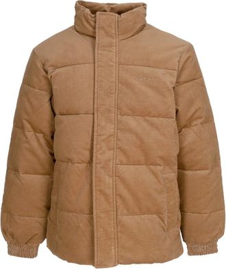 Carhartt Work in Progress Velvet Layton Jas met Hoge Kraag - Heren - Winterjassen - Beige - XL - Katoen - Jassen