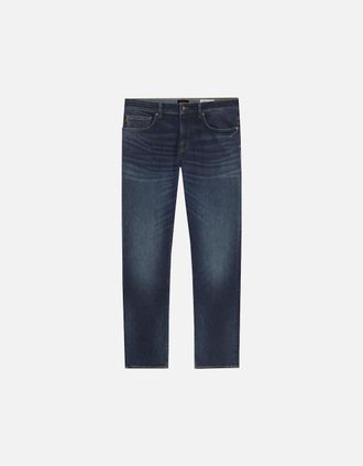 HUGO BOSS Mens Hugo Boss Mens Dark Blue Delaware Slim Fit Jeans - Navy - Size: 30/32/32