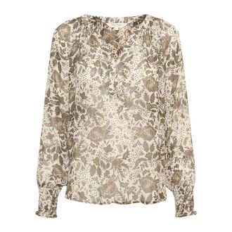 Part Two Blusa Estampado Fleur Verde Oscuro - Blouses & Shirts - Mujer - Multicolor - L