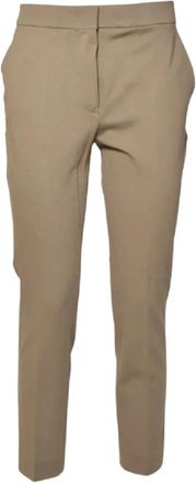Max Mara Chique Pegno Broek voor Vrouwen - Dames - Slim Fit Broeken - Beige - XS - Broeken