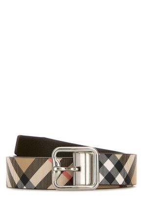 Burberry Printed E Canvas Reversibile Belt