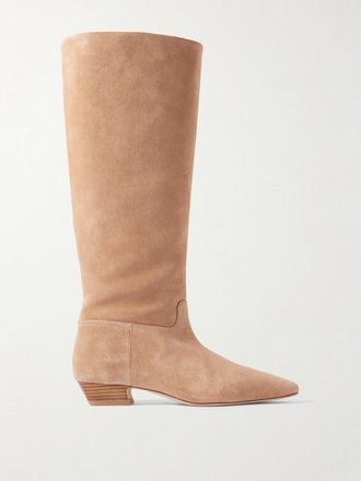 Stuart Weitzman Stivali In Camoscio Stassi - Marrone