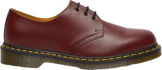 Dr. Martens Klassieke Schoen van Glad Leer - Dames - Veterschoenen - Rood - 39 EU - Leer - Schoenen
