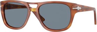 Persol Stijlvolle zonnebril in bruine tint - unisex - Zonnebrillen - Bruin - 55 MM - Accessoires