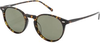 Oliver Peoples N.02 Zonnebril - unisex - Zonnebrillen - Bruin - 48 MM - Accessoires