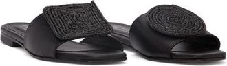 BEAUTIISOLES Adeline Flat Sandal in Black at Nordstrom, Size 5.5