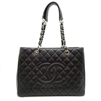Chanel Black Grained Calfskin Tote Bag (Pre-Owned)