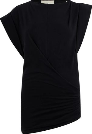 Isabel Marant Asymmetrische Jurk van Katoen - Dames - Korte kleedjes - Zwart - S - Katoen - Kleedjes