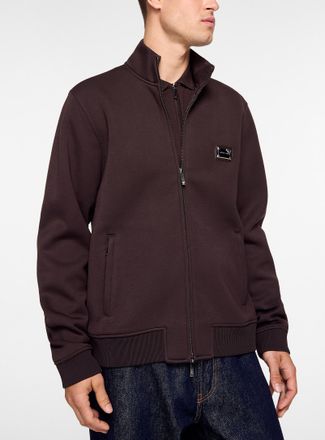 Emporio Armani Mens Logo plaque zip jacket