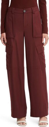 Vince Raver Flannel Cargo Pants in Dark Cinnamon Stick at Nordstrom Rack, Size 16 (Similar To 14W-16W)