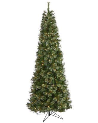 Nearly Natural 9ft Cashmere Slim Artificial Christmas Tree