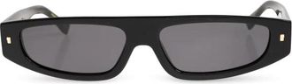 Dsquared2 Rechthoekige Zonnebril - Dames - Zonnebrillen - Zwart - 60 MM - Accessoires