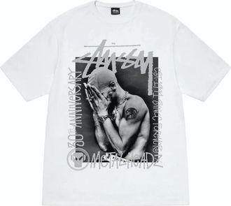 St&uuml;ssy Metalheadz 30 Tee - Heren - T-shirts - Wit - L - Katoen - Tops