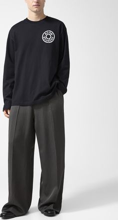 Acne Studios Mens Chevron stripes wide-leg pant