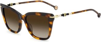 Carolina Herrera 0351Gs Zonnebril - Dames - Zonnebrillen - Bruin - 54 MM - Accessoires