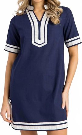 She + Sky Nautical Dress In Navy