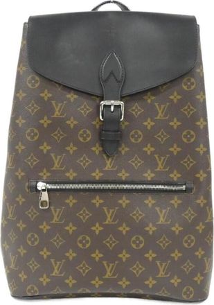 Louis Vuitton Brown Coated Canvas Backpack (Pre-Owned)