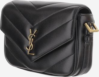 Saint Laurent Womens Shoulder Bag Loulou Toy Black Leather