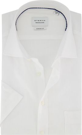 Eterna Overhemd wit Eterna korte mouw comfort fit