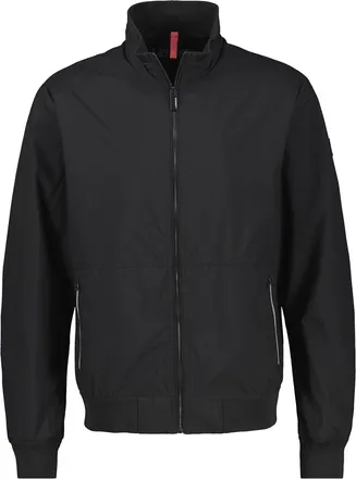 Lerros Blouson LERROS, Herren, Gr. XXL, schwarz, Web, Obermaterial: 100% Polyester, unifarben, bequem h&uuml;ftbedeckend, Rundhals, Flachstrickb&uuml;ndchen, Jacken Bl