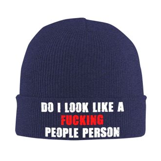Generic Do I Look-Like A Fucking People-Person Men Women Fisherman Beanie Soft Beanies Windproof Beanie Hat for Cycling Everyday Helmet Liner
