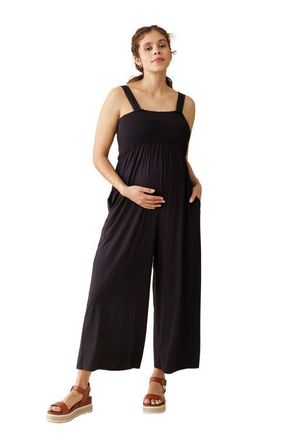 Ingrid & Isabel SMOCKED BODICE JUMPSUIT in Abstract Check at Nordstrom, Size X-Large