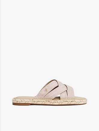 Tommy Hilfiger Chambray Crossover Espadrille Mules