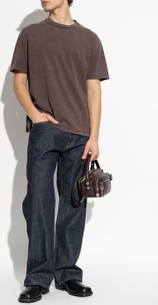 Our Legacy T-shirt With A Crew Neck, Mens, Brown
