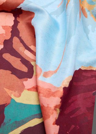 Mango Foulard stampa floreale rosa - Donna - Taglia unica - MANGO