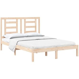 vidaXL Bed Frame without Mattress 140x190 cm Solid Wood Pine Vidaxl