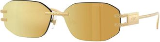 Versace Stijlvolle zonnebril Ve 2274 - Dames - Zonnebrillen - Geel - 58 MM - Accessoires