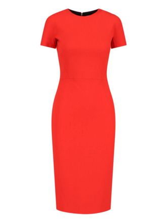 Victoria Beckham Fitted Midi Dress
