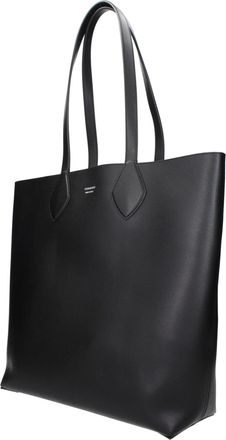 Ferragamo Mens Black Leather Shoulder Bag