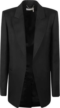 Chlo&eacute; Geklede Jas met enkele rij knopen - Dames - Blazers - Zwart - S - Wol - Jassen