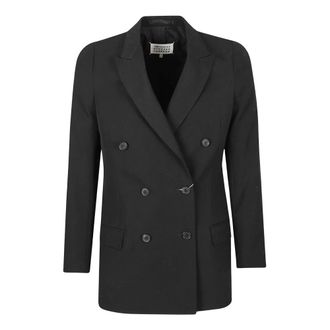 Maison Margiela Dames, Jassen, Zwart, Maat: 2XS Wol