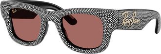 Ray-Ban RB4940BP Wayfarer Puffer 686585 Mens Sunglasses Black Size 47