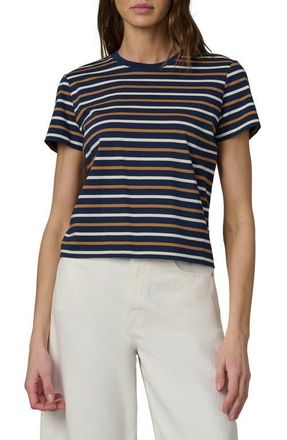 Joe's The Easy Stripe T-Shirt in Navy/Honey Stripe at Nordstrom, Size X-Small