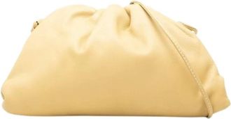 Bottega Veneta Pre-owned Mini Pouch - Dames - Vintage Clutch - Geel - ONE Size - Leer - Vintage