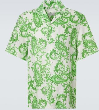 Etro Paisley linen shirt