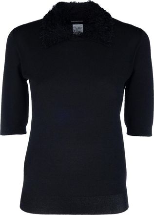 Fabiana Filippi Top con colletto - Nero