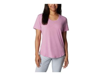 Columbia Slack Watertm Knit T-Shirts II Womens Clothing Minuet : SM, Rayon/Polyester/Elastane