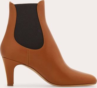 Ferragamo Women Mid heel Chelsea boot Brown Size 10.5