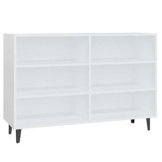 vidaXL Aparador De Madera Contrachapada Blanco 103,5x35x70 Cm Vidaxl
