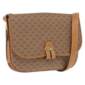 Gucci Pre-owned Cross Body Bags, female, Beige, Size: ONE SIZE Pre-owned Vintage Plastic Cross Body Bag